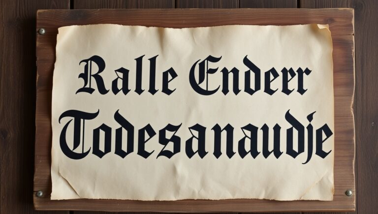 ralle ender todesanzeige